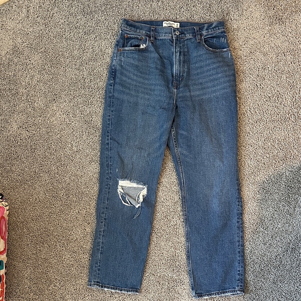 Abercrombie & Fitch Ankle Straight Jeans